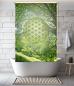 Preview: Extartiqe Duschrollo - Blume des Lebens green dream